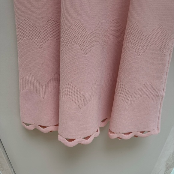 Pink peach fit and flare knit skater dress - Picture 3 of 3